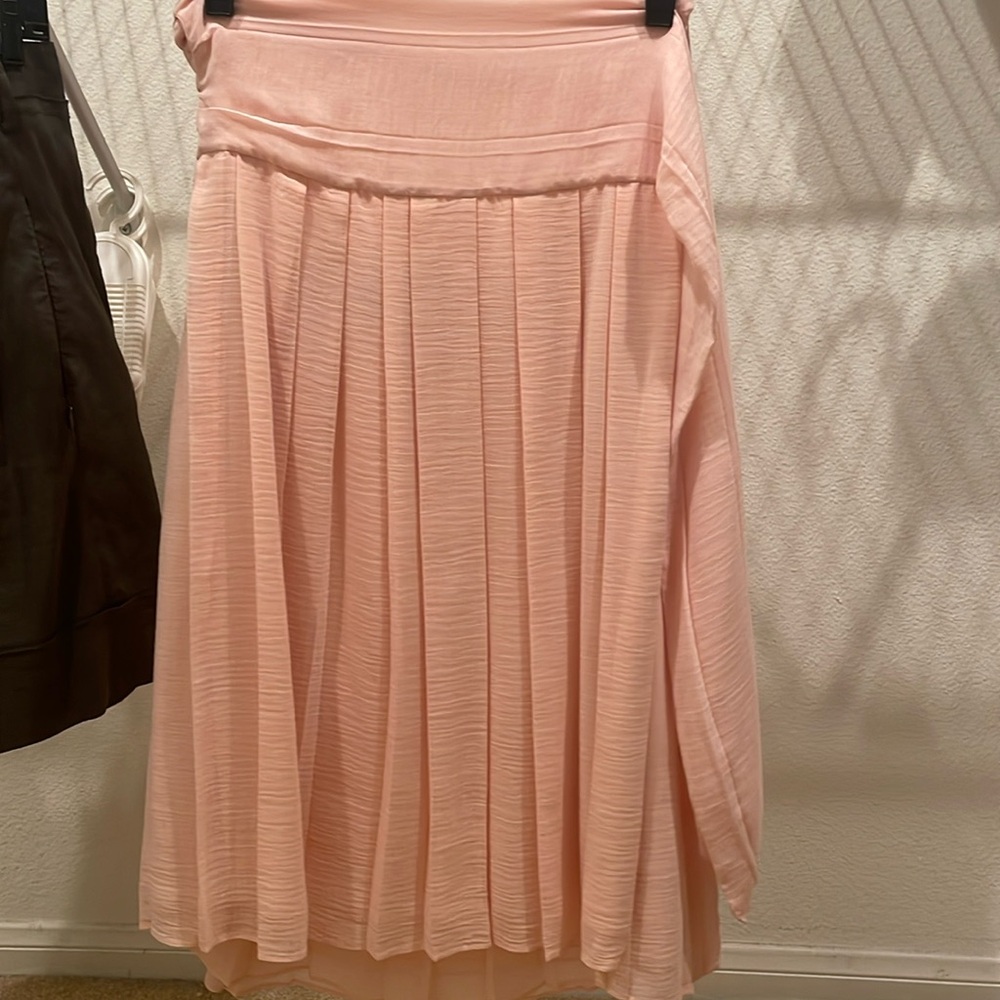 New skirt w/o tags  never worn but took it to the dry cleaners.